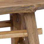 vidaXL Banc bois de récupération mélangé et teck massif 100x28x43 cm
