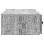 vidaXL Table d'appoint murale Sonoma gris 87 5 x 34 5 x 17 cm