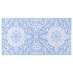 vidaXL Tapis d'extérieur ARAKIL Bleu azuré 80x150 cm PP
