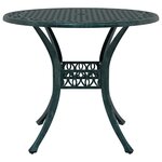 vidaXL Ensemble de salle à manger pour jardin 5 Pièces Vert Aluminium