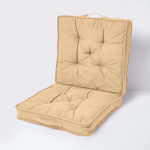 Coussin lombaire - Beige Uni - HOMESCAPES
