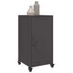 vidaXL Buffet noir 36x39x72 cm acier laminé à froid