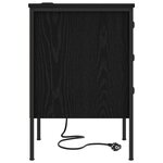 vidaXL Cabinet de chevet Chêne noir 42 x 41 x 61 cm Bois d'ingénierie