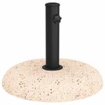 vidaXL Pied de parasol Jaune et Noir 45 x 45 x 40 cm Béton et Métal
