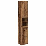 vidaXL Ensemble de mobilier de salle de bain 5 Pièces Bois ancien