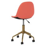 vidaXL Chaises pivotantes à manger lot de 2 Rose Velours