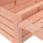 vidaXL Jardinière avec dessus de table pliable bois de Douglas massif