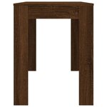 vidaXL Table à dîner Chêne marron 120x60x76 cm bois d'ingénierie