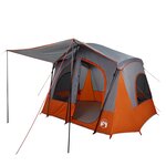 vidaXL Tente de camping de cabine 5 personnes gris imperméable