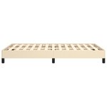vidaXL Cadre de lit sans matelas crème 120x190 cm tissu