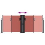 vidaXL Auvent latéral rétractable terre cuite 100x1000 cm