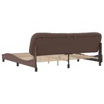 vidaXL Cadre de lit sans matelas marron 200x200 cm similicuir