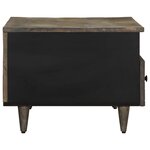vidaXL Table basse gris clair 80x54x40 cm bois massif de manguier