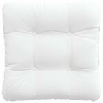 vidaXL Coussins de siège 4 Pièces Blanc 40 x 40 x 12 cm tissu