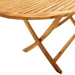 vidaXL Ensemble à manger de jardin 7Pièces bois d'acacia solide textilène