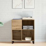 vidaXL Meuble à vinyles Bois ancien 85 x 38 x 89 cm Bois d'ingénierie