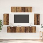 vidaXL Ensemble meuble TV 6 Pièces Bois ancien 80 x 30 x 30 cm