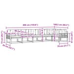 vidaXL Ensemble de canapés d'extérieur 4 Pièces Blanc et Beige Polyester