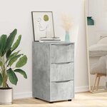 vidaXL Armoire de rangement Gris béton 40 x 48 x 81 cm