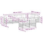 vidaXL Ensemble de canapés d'extérieur 8 pc Blanc et anthracite
