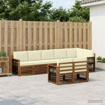 vidaXL Ensemble de canapés d'extérieur 7 pc