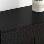 vidaXL Meuble mural Montage mural 2 Pièces Chêne noir 69 5 x 34 x 90 cm