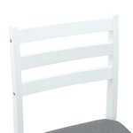 vidaXL Chaises de salle à manger 2 Pièces Blanc 40 x 47 5 x 99 5 cm