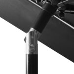 vidaXL Parasol de jardin à 3 niveaux avec mât en aluminium anthracite