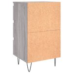 vidaXL Table de chevet sonoma gris 40x35x69 cm bois d'ingénierie