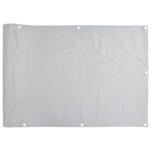 vidaXL Écran d'intimité de balcon gris 400x90 cm PVC