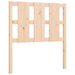 vidaXL Cadre de lit avec tête de lit 90x200 cm bois massif