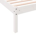 vidaXL Cadre de lit extra long sans matelas 100x210 cm bois massif pin