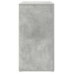 vidaXL Buffet Gris béton 120 x 36 x 69 cm Bois d'ingénierie