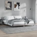 vidaXL Cadre de lit sonoma gris 200x200 cm bois d'ingénierie