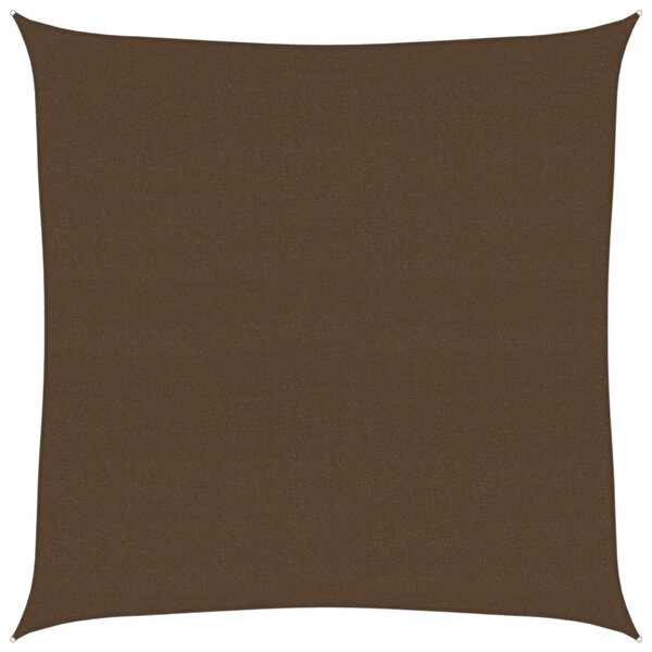 vidaXL Voile d'ombrage 160 g/m² Marron 6x6 m PEHD