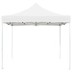 vidaXL Tente de réception pliable Aluminium 2 x 2 m Blanc