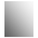 vidaXL Miroir mural sans cadre avec lampes LED Rectangulaire Verre