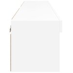 vidaXL Meubles TV avec lumières LED 2 Pièces blanc 60x30x30 cm