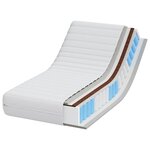 vidaXL Matelas Blanc 60 x 120 cm Ressort ensaché