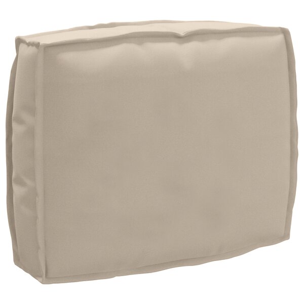 vidaXL Coussin de palette pour dossier Taupe 50x40x12 cm Tissu Oxford
