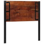 vidaXL Tête de lit 100 cm bois massif récupéré et fer