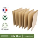Pack and Move - Lot 120 croisillons de calage déménagement avec carton - 55 x 30 x 30 cm - Pour assiettes et cadres - Carton renforcé