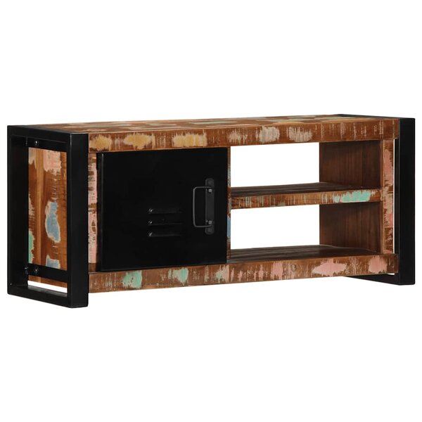 vidaXL Meuble TV 80x30x35 cm bois massif de récupération