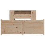 vidaXL Lit bibliothèque sans matelas 150x200 cm bois massif de pin