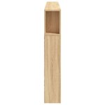 vidaXL Tête de lit à LED chêne sonoma 200x18 5x103 5cm bois ingénierie
