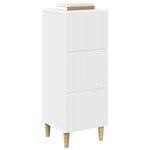 vidaXL Armoire à tiroirs Blanc 33 x 34 5 x 90 cm Bois d'ingénierie