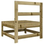 vidaXL Canapés centraux de jardin 2 Pièces bois de pin imprégné