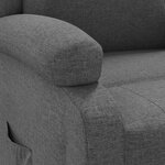 vidaXL Fauteuil inclinable Gris foncé Tissu