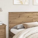 vidaXL Tête de lit Chêne artisanal 200 cm Bois d'ingénierie