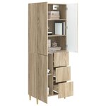 vidaXL Ensemble de Meubles 2 Pièces 66 x 34 5 x 90 cm Bois d'ingénierie